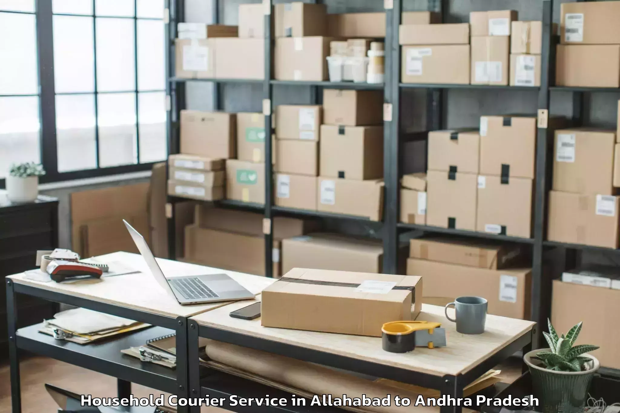 Reliable Allahabad to Guduru Household Courier